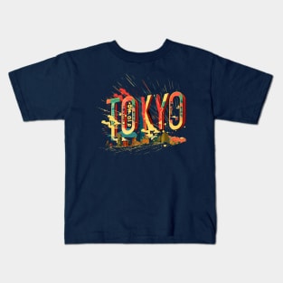 tokyo by night Kids T-Shirt